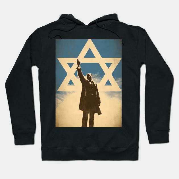 Israel freedom illustration design Hoodie by Maverick Media